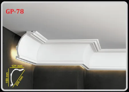 Карниз потолочный GLANZEPOL GP78