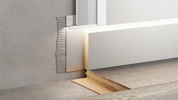 Вставка МДФ 70 мм под скрытый плинтус ФЕСО