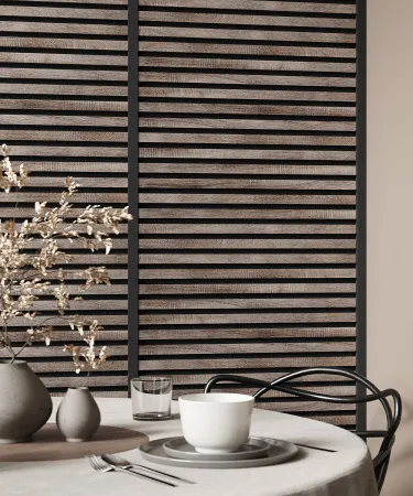 Акустическая панель COSCA черный войлок  Дуб графит