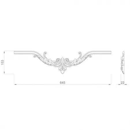 Декоративная вставка STAVROS  