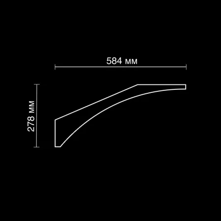 Карниз потолочный гипсовый Artpole SKT485