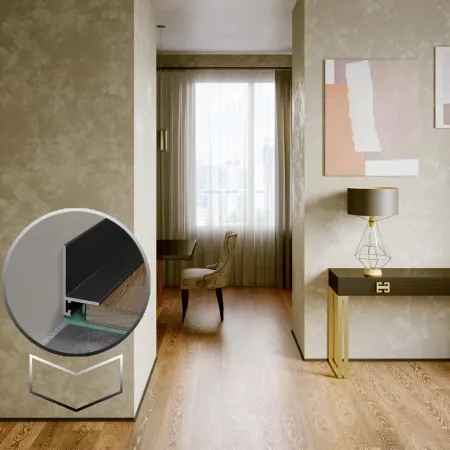 Микроплинтус LACONISTIQ Micro-L угловой Чёрный матовый