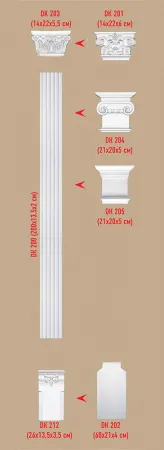 Ствол пилястры Decomaster DK 200