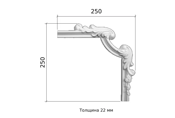 AD411-11L_dimensions_250x250x22mm