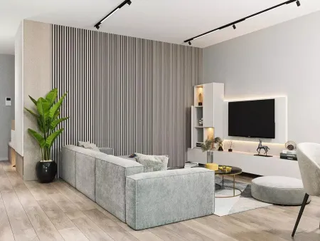 Акустическая панель COSCA черный войлок Дуб дымчатый