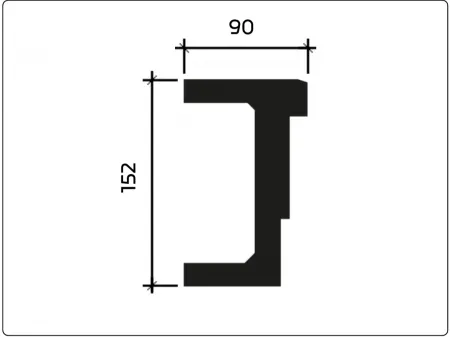 Фасадный декор архитрав Европласт 4.04.102