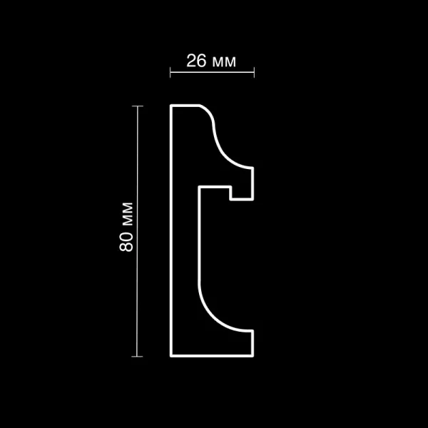 Плинтус напольный Artpole LPL1