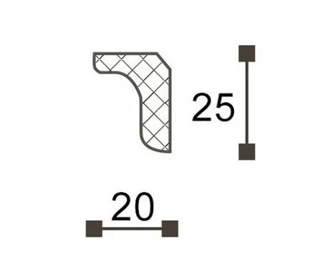 Карниз потолочный NMС LX22 (MO)