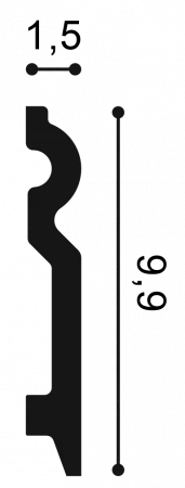 Плинтус напольный Orac Decor SX 137 Гибкий