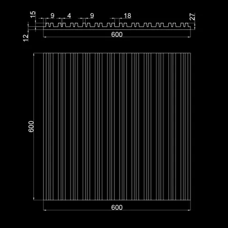 Гипсовая 3D панель Artpole PARALINE K2