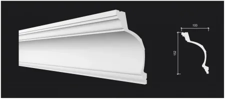 Карниз потолочный DECOR DIZAYN DD522