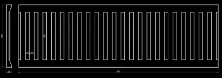 Фриз гипсовый Artpole SF49V (вентиляционный)
