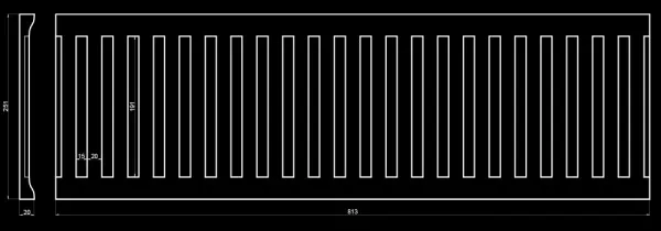 Фриз гипсовый Artpole SF49V (вентиляционный)