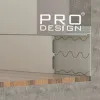 Вставка скрытого плинтуса Pro Design 80 мм 