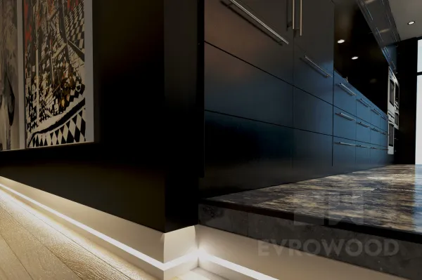 Плинтус напольный Evrowood PN 080 LED