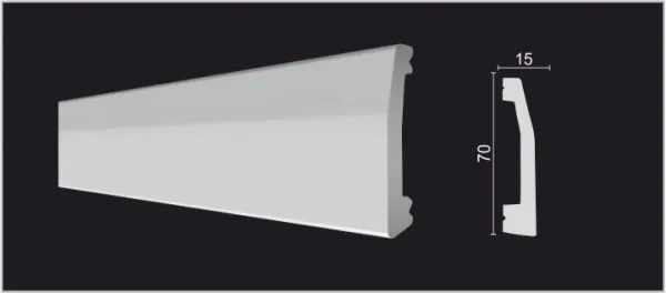 Плинтус напольный DECOR DIZAYN DD125