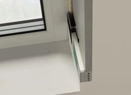 Теневая рейка micro 3М (скрытый наличник) Laconistiq Черный муар