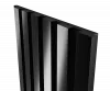 Комплект акуст.панелей, черный войлок, рейки ЭКОПОЛИМЕР Черное зеркало/2шт/3000