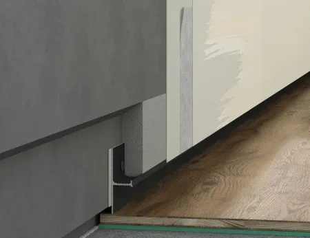 Теневой плинтус LACONISTIQ REGULAR 45 Чёрный муар