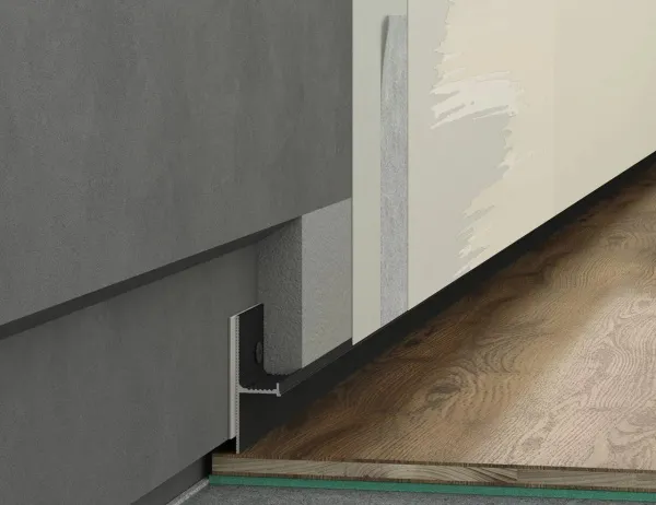 Теневой плинтус LACONISTIQ REGULAR 45 Чёрный муар