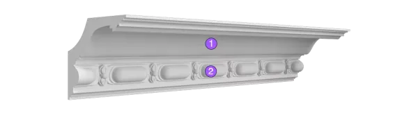 Карниз потолочный гипсовый Artpole SK303N  (наборный)