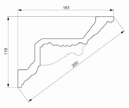 Карниз потолочный GLANZEPOL GP85
