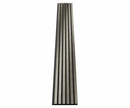 Комплект акуст.панелей, черный войлок, рейки ЭКОПОЛИМЕР платина матовая/2шт/3000