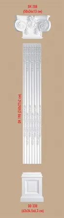 Капитель пилястры Decomaster DK 208