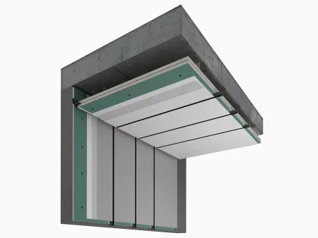 Теневой профиль потолочный GIPS под подсветку, черный муар