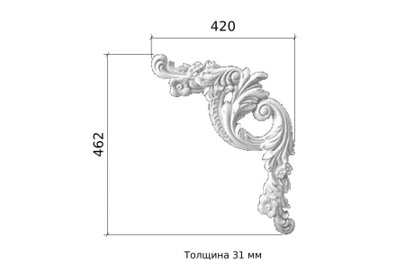 Угловой элемен Перфект AC290-12 R