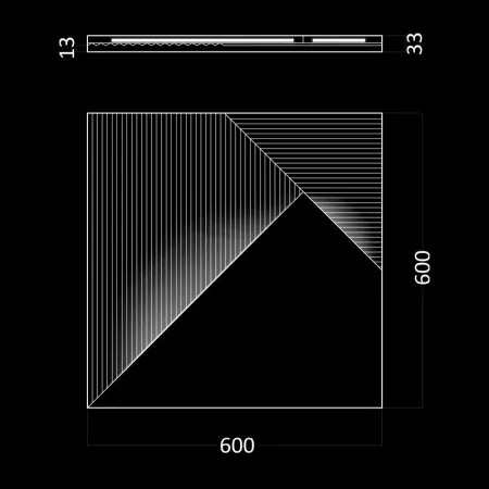 Гипсовая 3D панель Artpole FIELDS LED-2 (нейтральный свет)