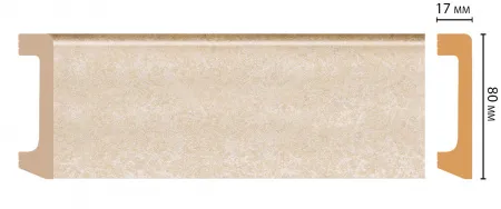 Плинтус напольный Decomaster D235-18D