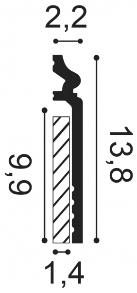 Плинтус напольный Orac Decor SX 186