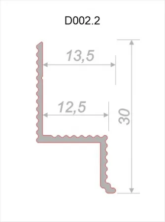 Профиль для оконных и дверных проемов D002.2