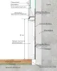 Скрытый плинтус LACONISTIQ REGULAR, под подсветку, без покрытия