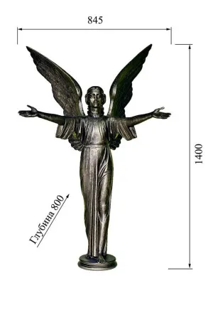 Статуя Ангела DECORUS ST-026 (белый цвет)