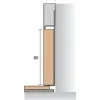 МДФ вставка скрытого плинтуса Pro Design 80 мм 