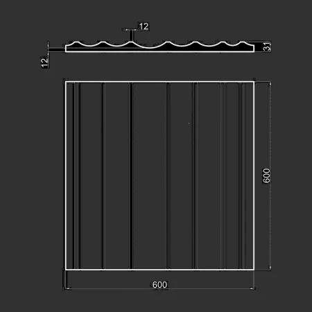 Гипсовая 3D панель Artpole CROSS