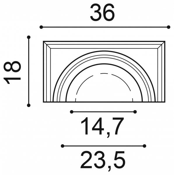Капитель полуколонны Orac Decor K1121
