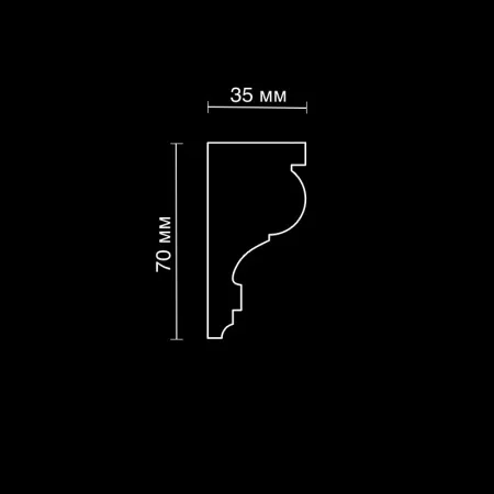 Карниз потолочный гипсовый Artpole SKT14