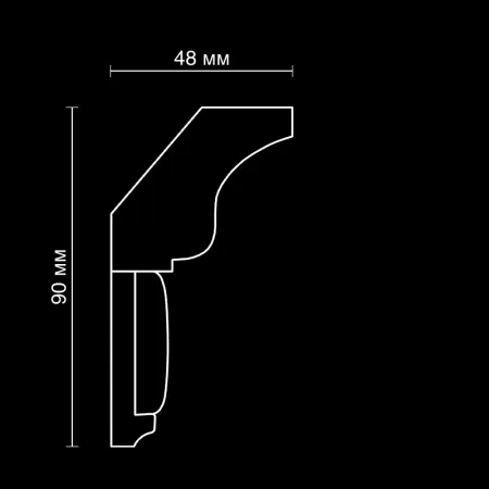 Карниз потолочный гипсовый Artpole SK261