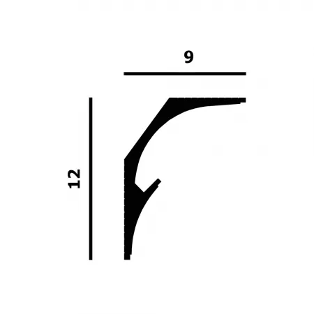 Карниз потолочный Перфект Plus Р177