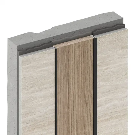 Разделительный теневой профиль D009.2A Латунный