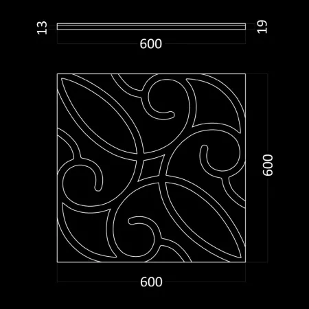 Гипсовая 3D панель Artpole ZAFIRA