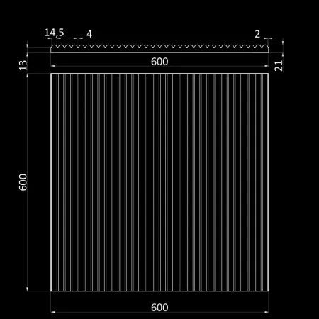 Гипсовая 3D панель MINIWOODS