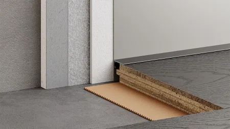 Микроплинтус ФЕСО с пружинами Покраска по RAL