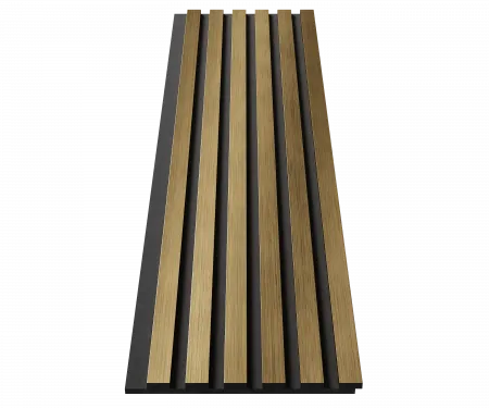 Комплект акуст.панелей, черный войлок, рейки ЭКОПОЛИМЕР Золото матовое/2шт.