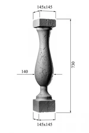Балясина DECORUS BL-007