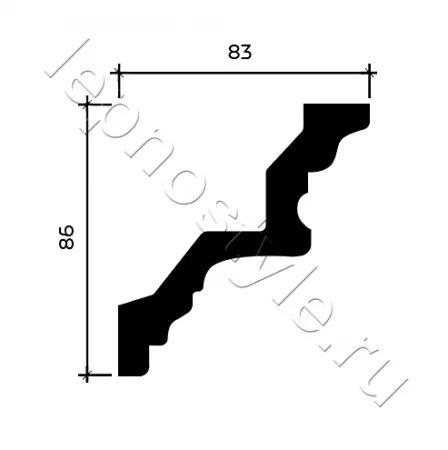 Карниз потолочный Европласт 1.50.286