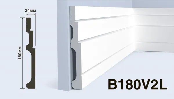 Плинтус напольный HIWOOD B180V2